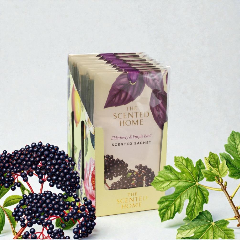 Ashleigh & Burwood Elderberry & Purple Basil Slim Scent Sachet Extra Image 1